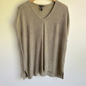 Eileen Fisher linen tunic sweater